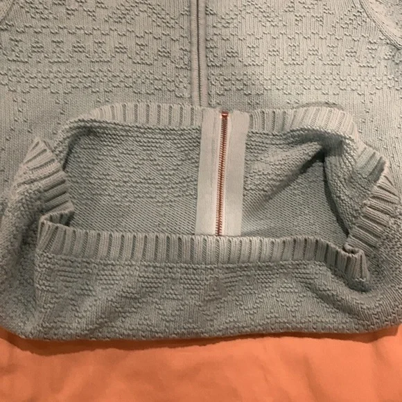 Croft & Barrow Full Zip Turquoise Jacket with Sherpa Collar Size Large - Picture 14 of 15